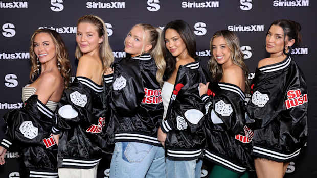 Jena Sims, Ellie Thumann, Camille Kostek, Christen Harper, Katie Austin and Nicole Williams English